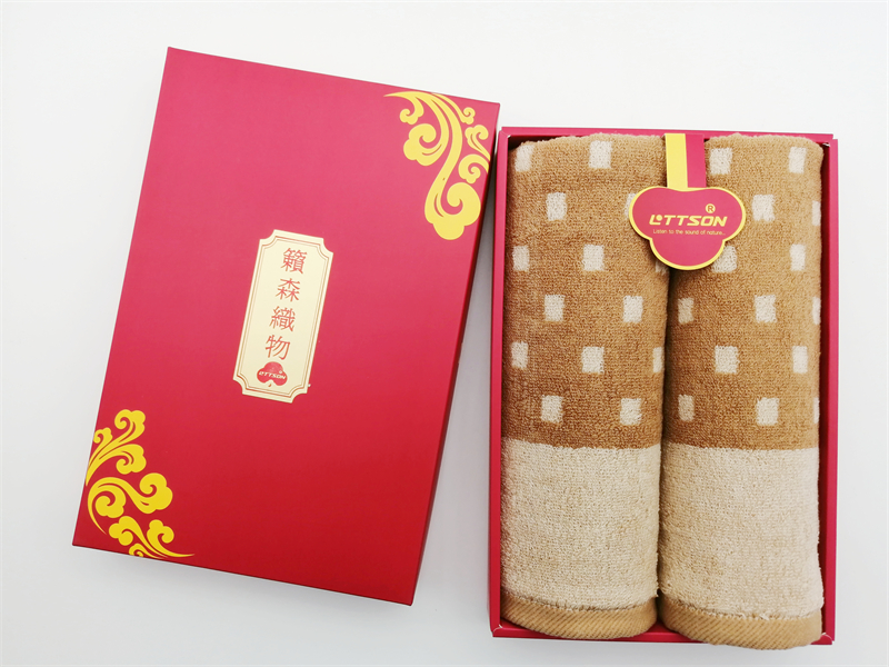 新疆天然彩棉毛巾禮盒2條裝