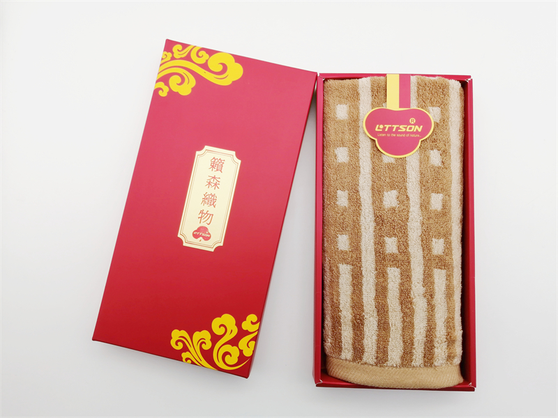 新疆天然彩棉毛巾禮盒1條裝
